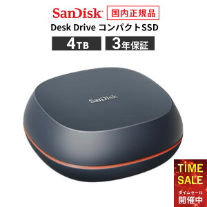 y700~OFFN[|zzI420:00`1101:59܂ŁzyS̃[J[3Nۏ؁z 4TB SSD Ot SanDisk Desk Drive TfBXN fBXNhCu ] USB3.2 2x1 obNAbv SDSSDT40-4T00-NA25 