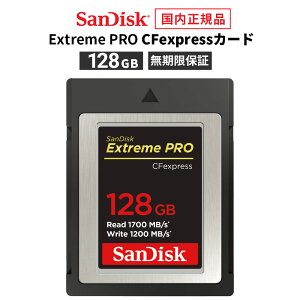 yS̃[J[ۏ؁z 128GB CFexpress TypeB SanDisk Extreme PRO TfBXN GNXg[v CFGNXvX ^CvB őǂݏo 1700MB/s ő发 1200MB/s SDCFE-128G-GH4NNyKi