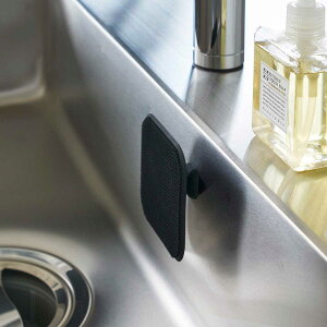 シリコンスポンジ 山崎実業 正規品 tower タワー マグネットキッチンシリコーンスポンジ マグネットが付く壁面に簡単設置 キッチンシリコンスポンジ 浮かせて収納 シンク周り 洗面台周り ブ