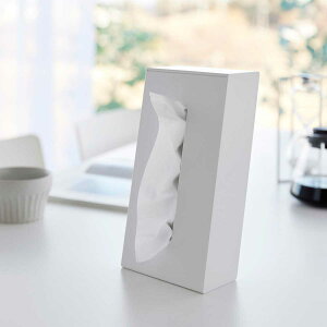 ティッシュケース 山崎実業 正規品 tower タワー ツーウェイティッシュスタンド ソフトパック、ボックスタイプ両対応 ティッシュスタンド 縦置き 横置き 縦型 スタンド型 ティッシュカバー 1