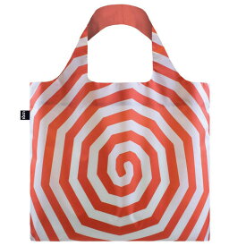 エコバッグ ローキー LOQI 正規品 Recycled Bag 世界で愛されるLOQI 撥水加工 大容量 折りたたみ トートバッグ MUSEUM Collection ルイーズ・ブルジョワ/スパイラル レッド