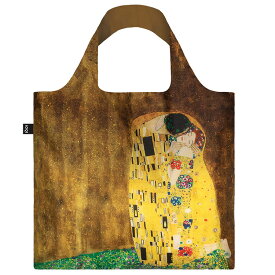エコバッグ ローキー LOQI 正規品 Recycled Bag 世界で愛されるLOQI 撥水加工 大容量 折りたたみ トートバッグ MUSEUM Collection グスタフ・クリムト/接吻
