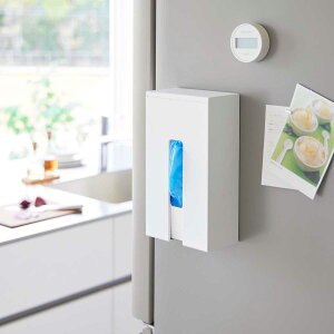 グローブホルダー 山崎実業 正規品 tower タワー マグネット使い捨て手袋ホルダー 箱ごとセットできるホルダー 便利グッズ マグネット収納 使い捨て手袋収納 1379 ホワイト