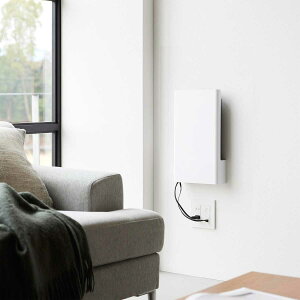 ルーター収納 山崎実業 正規品 tower タワー ウォール隠せるルーター収納 Lサイズ 石こうボード壁対応 様々なルーターに対応 ケーブル収納 浮かせる 壁付け 壁掛け 10076 ホワイト