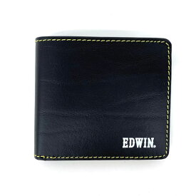 【ラッピング袋無料】財布 メンズ 二つ折り EDWIN エドウィン ボンデッドレザー 二つ折り財布 0510599 折りたたみ ブラック レッド ブルー イエロー グリーン 男性用 男子 高校生 ブランド 人気 おすすめ 通販 贈り物 プレゼント クリスマス 父の日 お誕生日 敬老の日