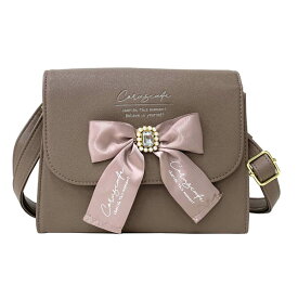 ショルダーバッグ キッズ 女の子 Merry Crown リボンビジュー かぶせショルダー ss mam-520 ショルダーバック 斜めがけバッグ 女子 かわいい 子供用 ポシェット 小学生 小学校 おしゃれ 人気 バッグ プレゼント リボン 黒 ピンク ブラウン 高学年 低学年 大人かわいい 韓国