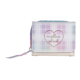 小学生 女子 財布 Pirica nonno レインボーチェック ミニラウンド財布 waz-102 ファスナー財布 可愛い 女の子 ミニ財布 子供用 ウォレット 修学旅行 人気 小さい財布 かわいい コンパクト 折りたたみ お 財布 さいふ 三つ折り財布 誕生日プレゼント キッズ財布 黒 白