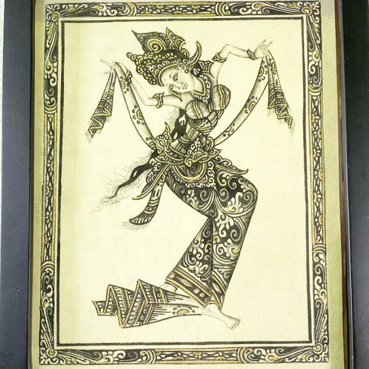 楽天市場】【 春 新生活 限定セール 30%off 】 バリ絵画 人物画 