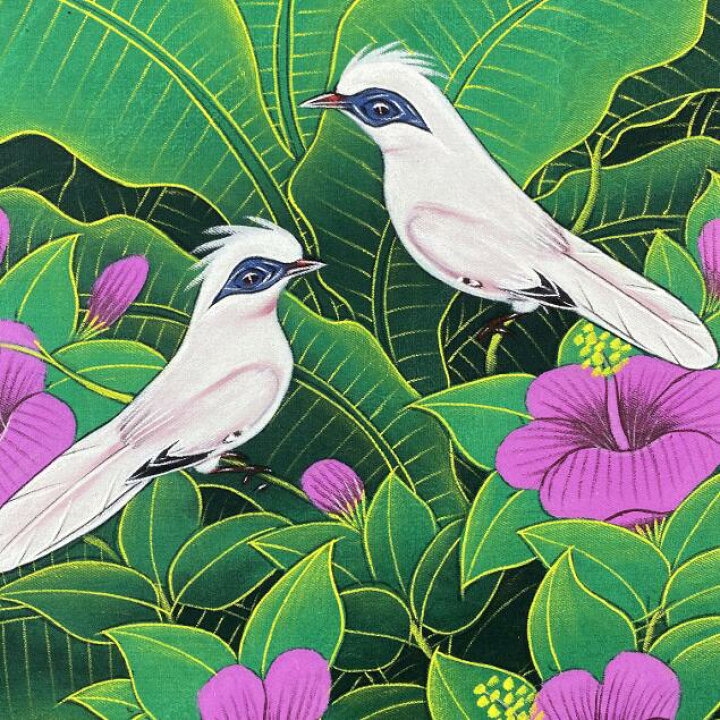 楽天市場】【春 新生活 インテリア セール中】 バリ絵画 鳥の絵 