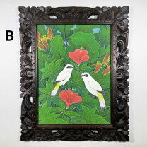 楽天市場】バリ島 絵画 花の通販