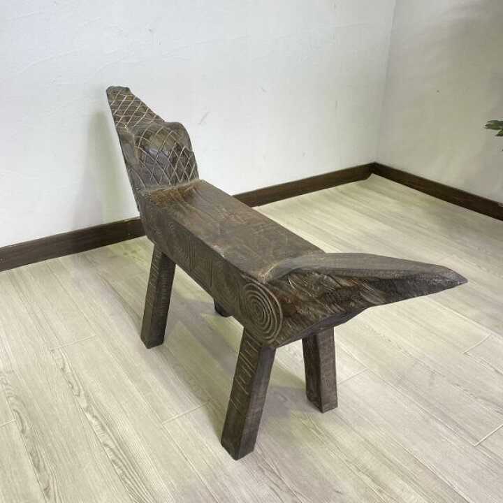 楽天市場】ワニ ベンチ ブラウン ナチュラル アジアン 家具 チェア 
