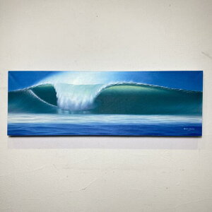 【インテリア雑貨 おしゃれ バリ風】 波の絵 F-1 W90×H30 Goes Windy (1158-1) アートパネル 海 バリ 絵画 バリアート 青 ブルー 海の絵 インテリア ハワイアン 南国 バリ島 海 リゾート アジアン アジ