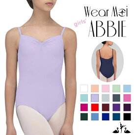 ＼Lineお友達いつでも300円OFFクーポン／ バレエ レオタード 子供 / ジュニア 【Wear Moi ウェアモア】 ABBIE アビー フロントピンチ キャミソール レオタード マイクロファイバー スカートなし 【バレエショップ アラベスク】 100 120 130 140 シンプル コンクール