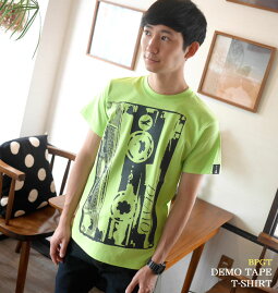 DemoTape(デモテープ)Tシャツ(ライムグリーン)-BPGTbk001tee-lm-G完-半袖カセットテープロックTシャツバンド音楽音源アメカジカジュアルかっこいいメンズレディースファッション大きめサイズ緑色春夏秋服コーデコットン綿100%【RCP】
