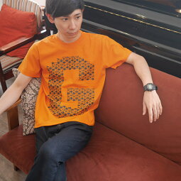 ギターのGTシャツ(オレンジ)BPGTsp037tee-or-じ完-半袖ロゴTeeGuitarロックTシャツバンドTシャツアメカジカジュアルかっこいいかわいいおしゃれメンズレディース男女兼用大きいサイズコットン綿100%オリジナルブランド【RCP】