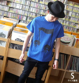 スカルオンプ2Tシャツ(ロイヤルブルー)BPGTsp039tee-rb-GR-半袖ロックTシャツドクロ髑髏音楽ROCKオリジナルデザインアメカジカジュアルメンズレディースユニセックス青色春夏秋服コーデTシャツ屋さんバンビ【RCP】