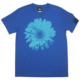 BambiFlowerTシャツ(ロイヤルブルー)BPGTsp070tee-rb-Z完-半袖フラワー花柄フォト写真かわいいアメカジカジュアルメンズレディースユニセックス綿100%青色春夏秋服コーデオリジナルグラフィックプリントTシャツ屋さんバンビ【RCP】