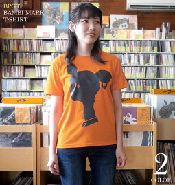 BambiMarkTシャツ(オレンジ)BPGTsp080tee-or-Z完-半袖橙色ばんび子鹿アニマルロゴマークかわいいオリジナルアメカジカジュアルメンズレディースユニセックス春夏秋服コーデコットン綿100%Tシャツ屋さんバンビ【RCP】