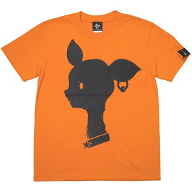 Bambi Mark Tシャツ (オレンジ) sp080tee-or -Z- 半袖 橙色 ばんび 子鹿 アニマル ロゴマークTシャツ かわいい おしゃれ オリジナル アメカジ カジュアル メンズ レディース 男女兼用 春夏秋服コーデ コットン綿100% Tシャツ屋さんバンビ 【RCP】