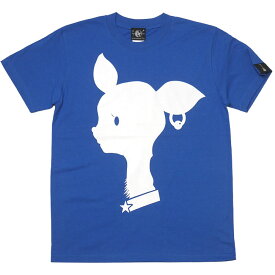 Bambi Mark Tシャツ (ロイヤルブルー) sp080tee-rb -Z- 半袖 青色 バンビ ばんび 子鹿 アニマル ロゴTee ロゴマーク かわいい おしゃれ オリジナル アメカジ カジュアル メンズ レディース ユニセックス コットン綿100% 大きいサイズあり【RCP】