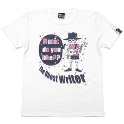 Musicdoyoulike??Tシャツ-TheGhostWriter-tgw002tee-G-ミュージックスカルTシャツドクロ髑髏ロック音楽かっこいオリジナルTシャツイラストメンズレディースユニセックスホワイト白半袖Tシャツ屋さんバンビ【RCP】