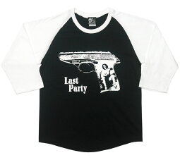 LastParty1『Pistol』ラグランスリーブ-TheGhostWriter-tgw011rg-GR-カットソーUKUSパンクロックPUNKROCKパンクTシャツアメカジカジュアルオリジナル7分袖七分袖メンズレディースユニセックス【RCP】