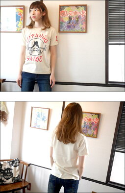 JIPANGUSAIKOTシャツ(ナチュラル)-HARIKEN-har012tee-nt-Z完-半袖tee富士山キャラクタージパングイラストプリントロックTシャツアメカジカジュアルかわいいメンズレディースユニセックス大きいサイズTシャツ屋さんバンビ【RCP】