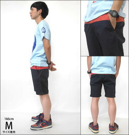 バイカラーストレッチショートパンツ-JOEYFACTORYジョーイファクトリー-ut-1428sh-GR-メンズボトムスハーフパンツショーツ短パンチノパン配色カジュアルアメカジファッションかっこいい春夏秋コーデ【RCP】