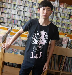 JACK(ジャック)UネックTシャツ-LPRa07ut-Z完-半袖黒色ブラックカットソースカルドクロエイリアンパンクロックTシャツハードコアアメカジカジュアルストリートオリジナルメンズレディースユニセックス男女兼用綿100%【RCP】