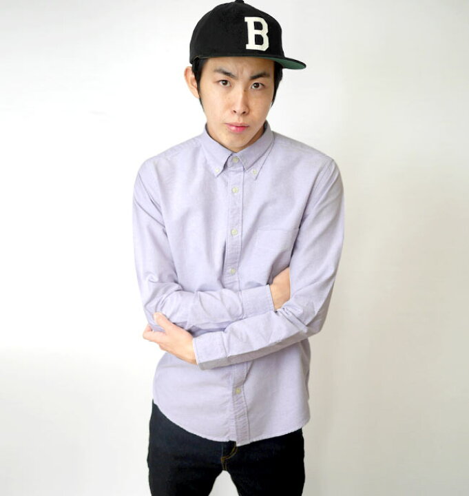 楽天市場 廃盤 在庫限り オックスフォード シャツ パープル Vintage El ヴィンテージイーエル Sh751s Pu Z完 長袖シャツ Oxシャツ ボタンダウンシャツ Yシャツ カジュアル きれいめ かっこいい 定番 コーデ メンズ ファッション 紫色 春秋冬服コーデ Rcp