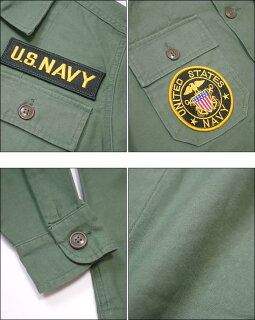 USタイプOG-107ファティーグシャツ(NAVYワッペン)【レプリカ】usfs-ny15-Z完-米軍海軍ネイビーミリタリーシャツ長袖シャツトップスオリーブアメカジカジュアルかっこいいメンズ春秋冬服コーデセレクトショップ【RCP】