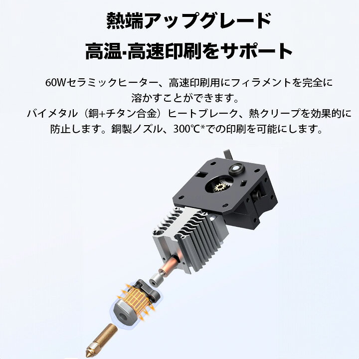楽天市場】Creality Ender3 V3 KE 3Dプリンター 印刷 速度500mm/s 本体 