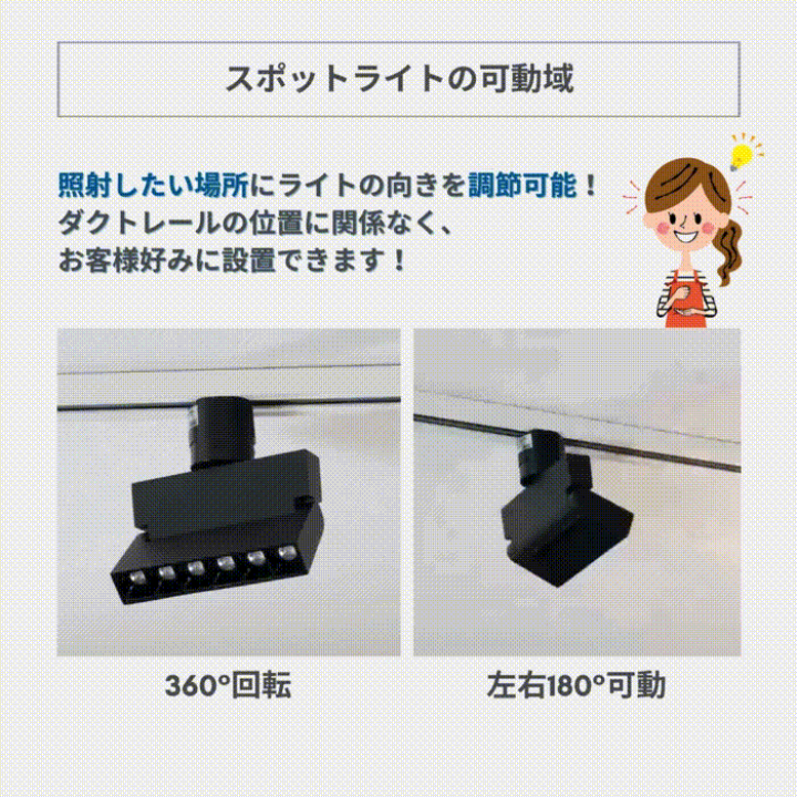 スポットライト ダクトレール用 6個 昼白色 4000K Ra96.5 黒 Amazon | Zevnico ダクトレール スポットライト 6個セット