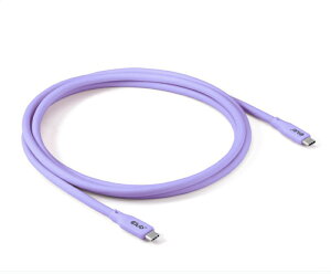 �������K�i Club 3D USB4 Type-C �V���R�� �P�[�u�� iPhone15�Ή� �}���[�d �r�f�I 4K60Hz �f�[�^ 20Gbps PowerDelivery�Ή� 240W(48V/5A) �I�X/�I�X 2m �z���C�g �u���[ �s���N �I�����W ����܂Ȃ� ���炩�� 2�N