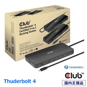 Ki Club 3D Thunderbolt 4 (40Gbps) F 11-in-1 hbLOXe[V fAfBXvC 4K60Hz / VO 8K30Hz USB Type-C USB Type-A MKrbgC[Tlbg I[fBI SD/TFJ[h zXg