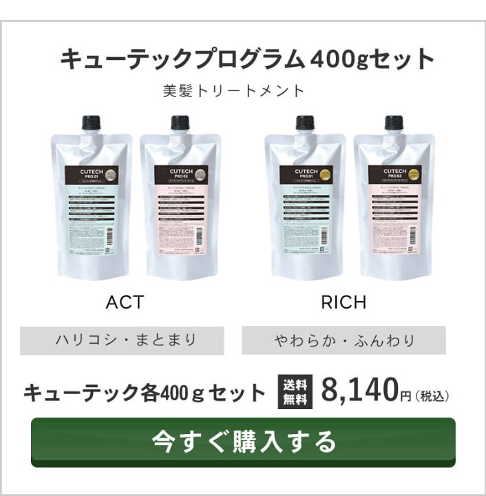 楽天市場】【送料無料/新商品】キューテック PROトリートメント 01 