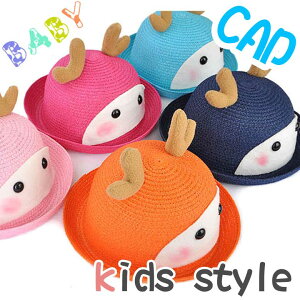 �y�q���p�z KIDS Deer �f�B�A�[ �{�[���[�X �n�b�g �f�B�A�[�� �M�����O�X�^�[ �L�����N�^�[ �X�q �L���b�v cap �q���̉����L���b�v kids ���O���΍� �j�����p! ��������