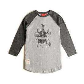 【正規品】CRITIC クリティック BEETLE 3 4 TEE (CHARCOAL) カジュアルシャツ フードバイエアーファン必見 ロゴ アメカジ系tシャツ ストリートファッション系 レディース メンズ ヒップホップ ダンス 韓国 男女兼用【hiphop dance】