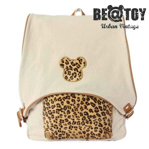 �y���������z�y���K�i�zBE@TOY BT Leopard Pocket Bag Ivory �o�b�O[B2ST BEAST]�����b�N ������� ���f�B�[�X �����Y �ʊw �u�����h ���킢�� ��l �����b�N�T�b�N