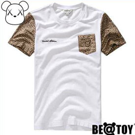 【送料無料】[正規品]BEATOY Zebra Leo pocket round_Brown T-シャツ 半袖 tシャツ レディース 半袖 ロゴ メンズ 半袖 プリント ストリート 半袖T-シャツ
