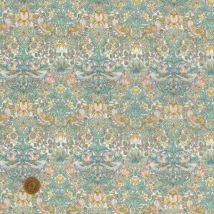 【LIBERTY FABRICS】 ネオン タナローン Strawberry Thief Spring ストロベリー・シーフ・スプリング 緑 36300129n-j24c リバティ・ファブリックス