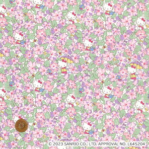 【LIBERTY FABRICS】 ハローキティ タナローン Primrose Meadow プリムローズメドゥ 紫 dc33493-j24c リバティ・ファブリックス