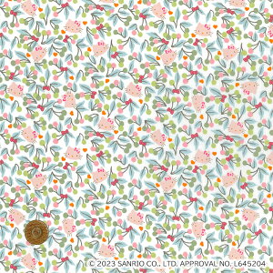 【LIBERTY FABRICS】 ハローキティ タナローン Cherries and Bows チェリーズアンドボウズ ピンク dc33495-j24c リバティ・ファブリックス