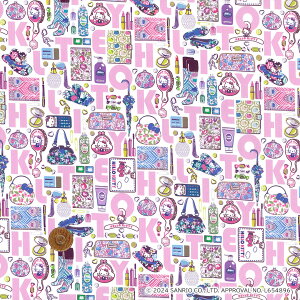 【LIBERTY FABRICS】 ハローキティ タナローン Hello Kitty Necessities ハローキティ・ネセシティーズ ピンク dc34426-J24c リバティ・ファブリックス