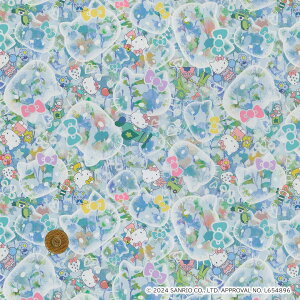 【LIBERTY FABRICS】 ハローキティ タナローン Bubble Dreams バブル・ドリームス 青 dc34429-J24a リバティ・ファブリックス