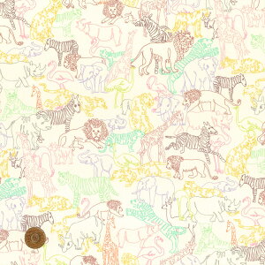 �yLIBERTY FABRICS�z 2025�t�� �C�^���A���I�[�K�j�b�N�^�i���[�� Neon Safari �l�I���E�T�t�@�� �N���[�� 157j74910-25au���o�e�B�E�t�@�u���b�N�X