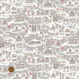 yLIBERTY FABRICSz 2025t C^A^i[ Paris Postcard pXE|XgJ[h O[ 363j7401-25duoeBEt@ubNX