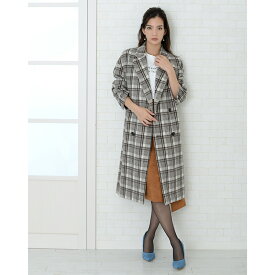 楽天市場 ウール コート 柄チェック レディースファッション の通販