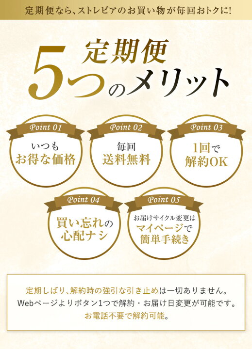 楽天市場】【定期購入は24,954円】楽天1位 ストレピア 基本3点セット 