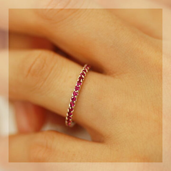 楽天市場】究極のクラシカル！ルビー フルエタニティリング※15〜19号  